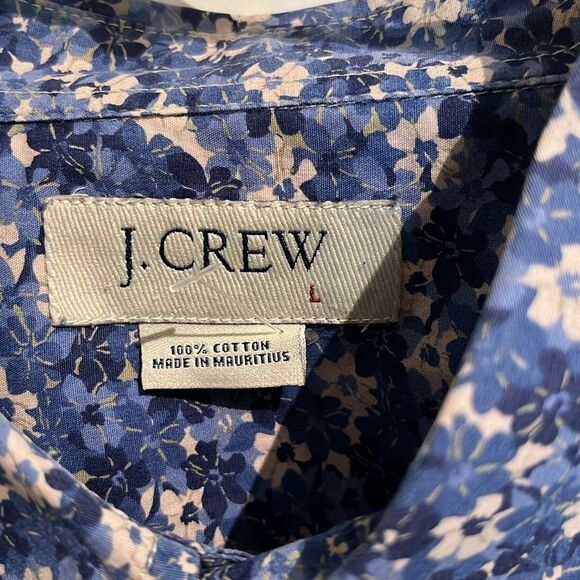 J. Crew Flex Washed Slim Untucked Chambray Button Down Size XL - Picture 2 of 6
